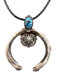 AASSN-00125-Silver-Naja-Blue-Turquoise-Concho-Necklace-Leather-3
